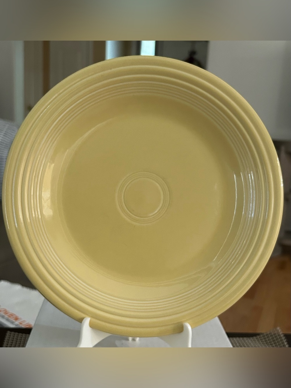 Homer Laughlin Fiesta Light Yellow 10.5” Dinner Plate-Retired Color-Vintage
